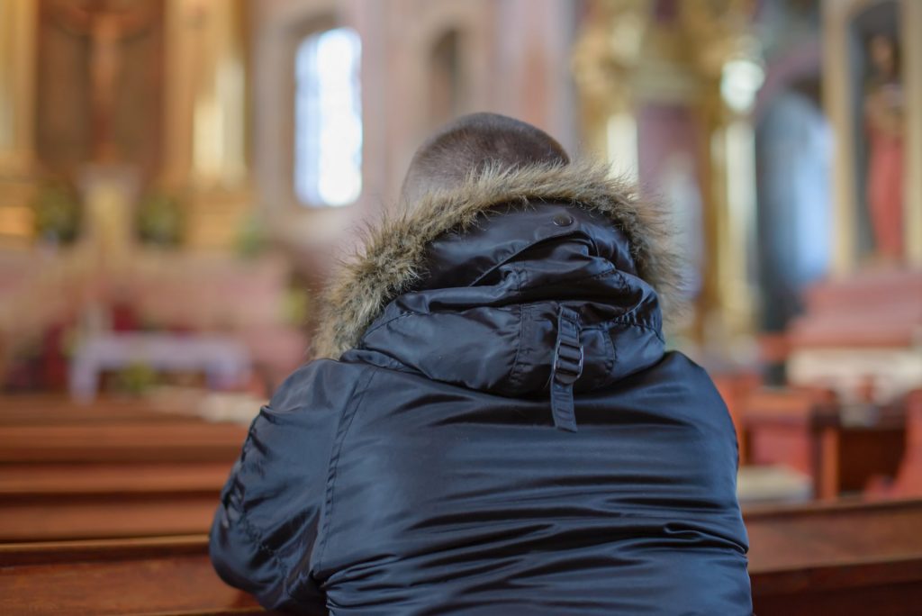 St Patricks Church Skerries Man in Prayer
